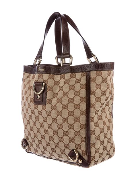 gucci gg canvas abbey tote|gucci abbey tote On Sale .